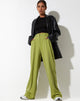 image de Abba Straight Leg Trouser in Tailoring Apple Green