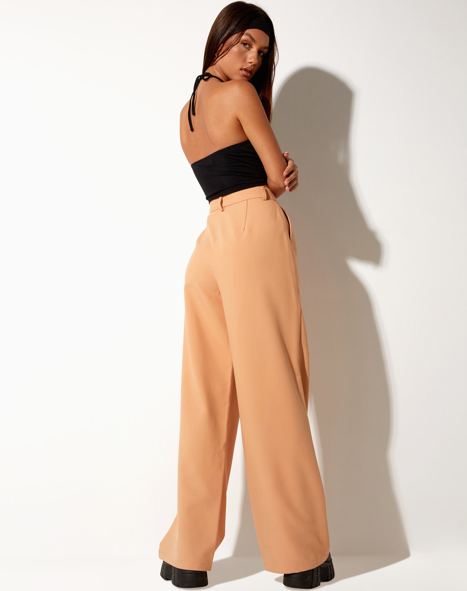 Image du pantalon Abba en pêche lavée
