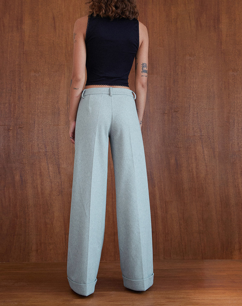 Image de Abdel Faux Wool Tailored Trouser in Grey