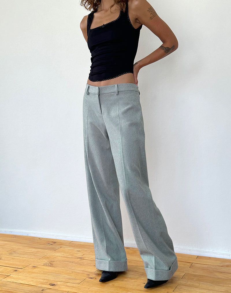 Image de Abdel Faux Wool Tailored Trouser in Grey