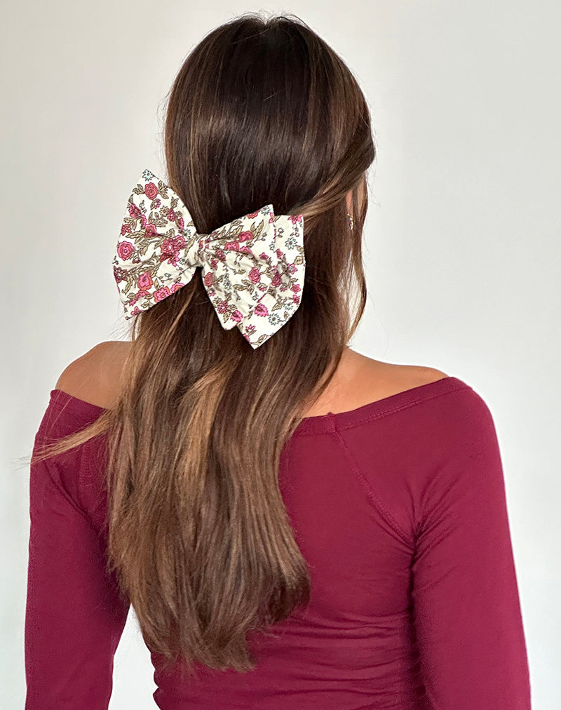Pince à noeud Acar en fleurs vintage