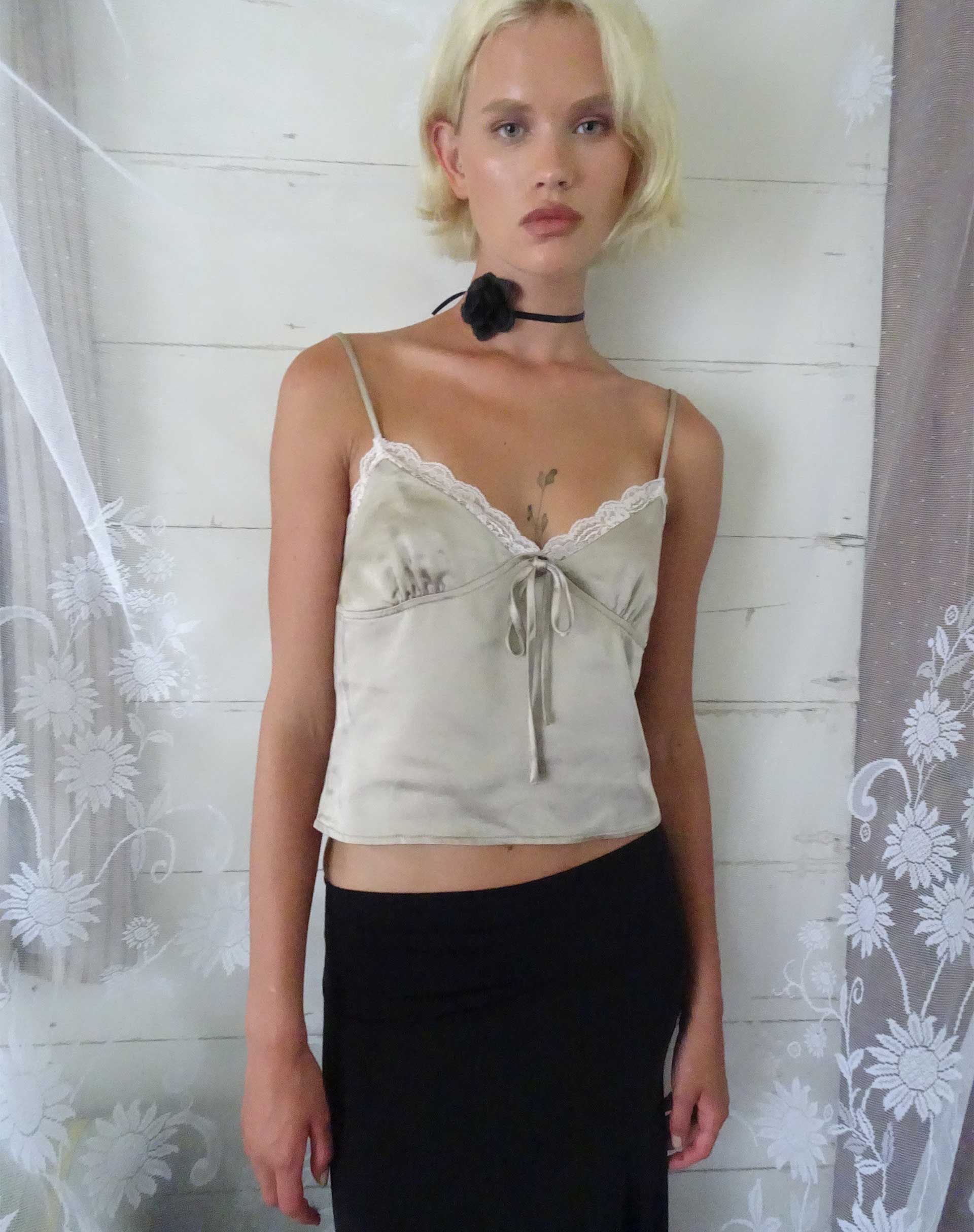 image de Adalia Cami Top in Satin Champagne