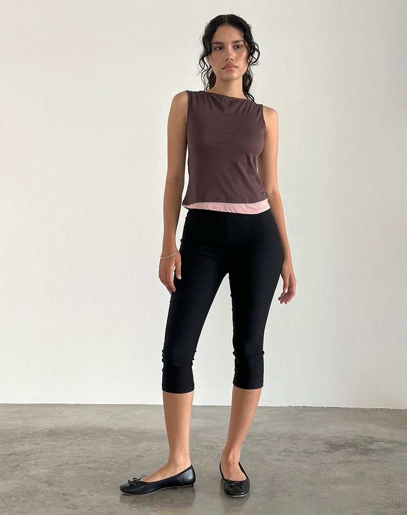 Image de Aida Top en acajou profond avec Pink Lady
