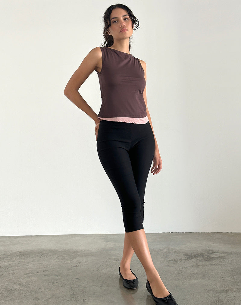 Image de Aida Top en acajou profond avec Pink Lady