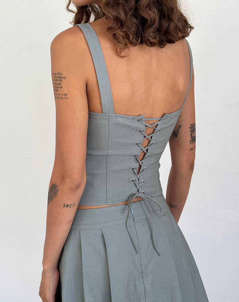Image de Ailsa Tie Back Top in Grey