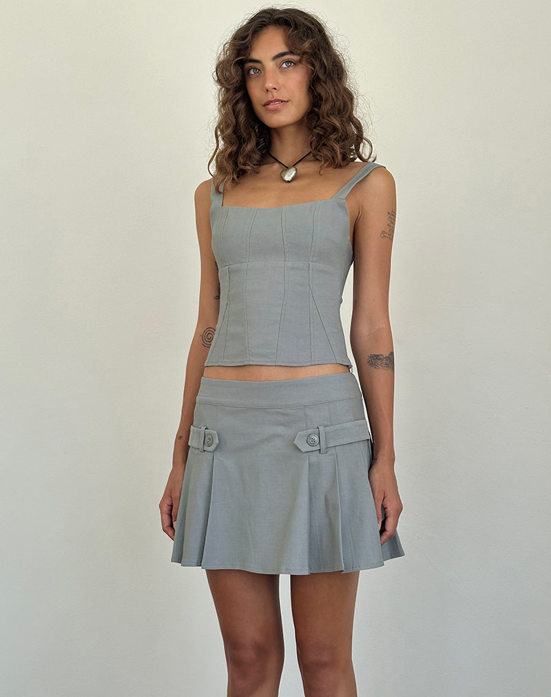 Image de Ailsa Tie Back Top in Grey