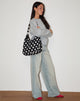 Image du sac Aimi en grand Polka noir