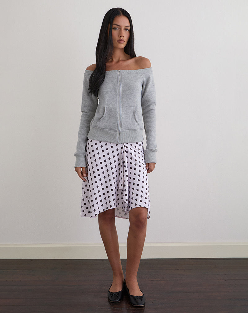 Image de Airazo Bardot Sweater in Grey Marl