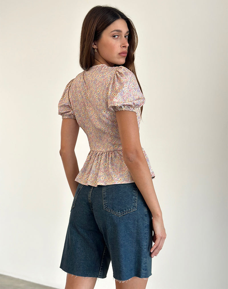 Image de Ajasi Blouse in 70s Prairie Girl Flock