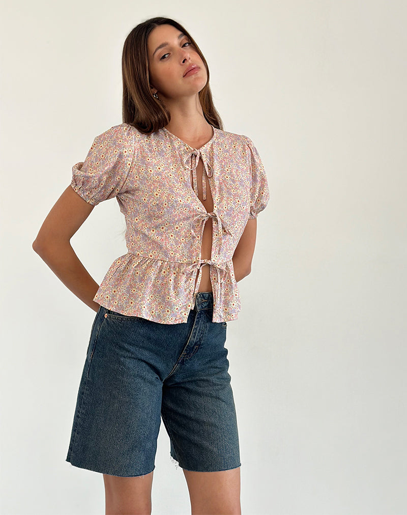 Image de Ajasi Blouse in 70s Prairie Girl Flock
