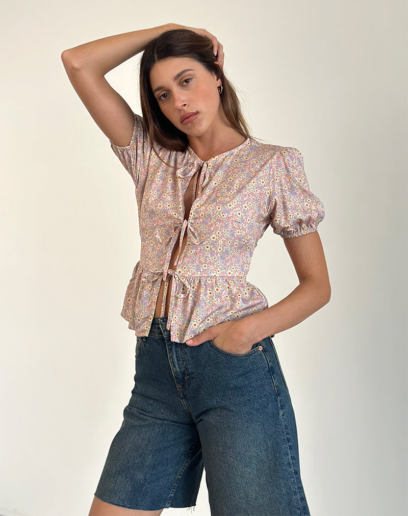 Image de Ajasi Blouse in 70s Prairie Girl Flock