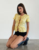 Image de la blouse Ajasi en fleurs sauvages Lemon Drop
