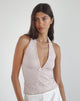 Image de Aksa Top dos nu en dentelle Lotus Pink