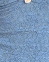 Dentelle bleu clair de lune avec rose