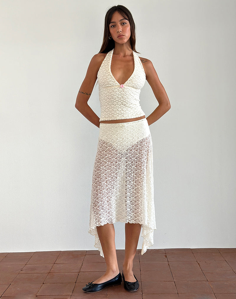Image de Aksa Top in Canina Lace Ivory