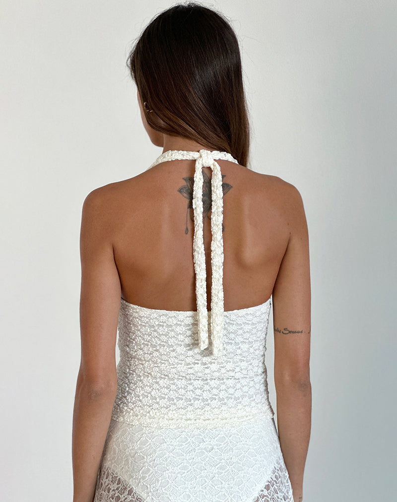 Image de Aksa Top in Canina Lace Ivory