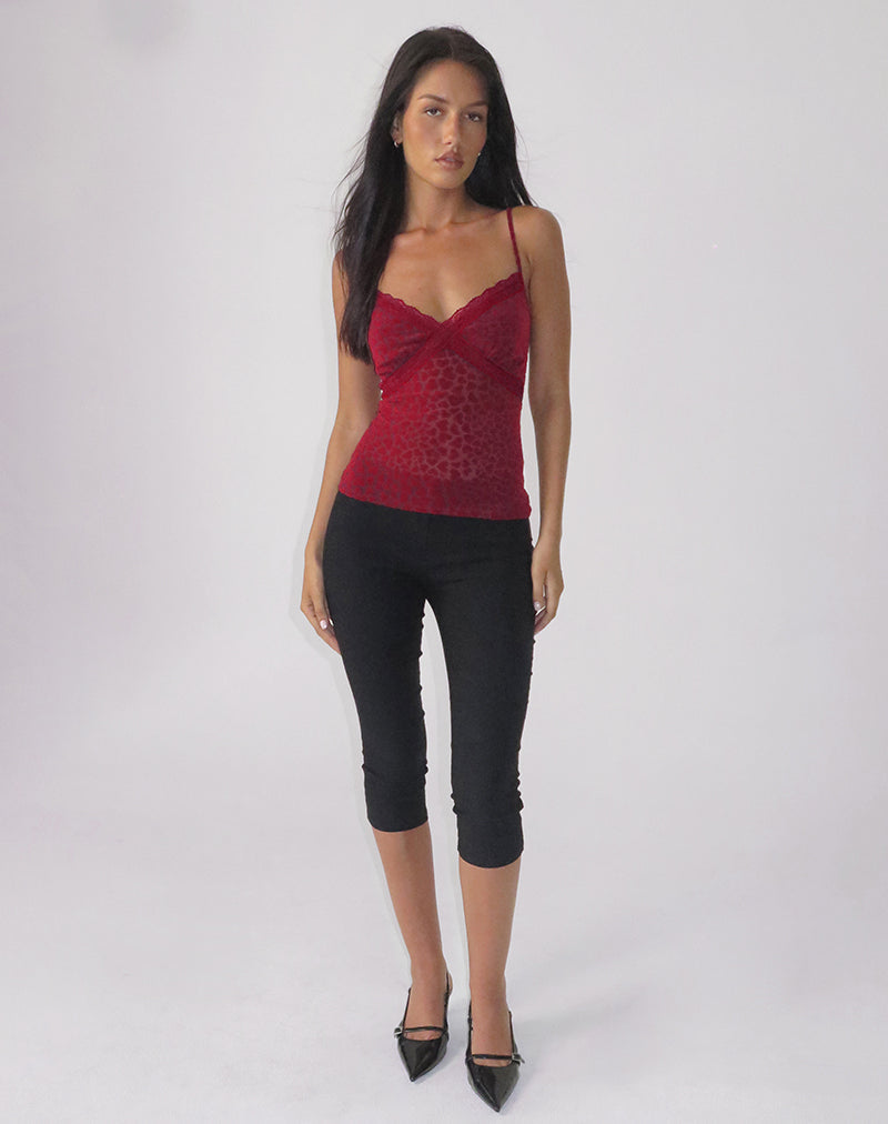 Image de Alcesta Cami Top in Heart Flock Maroon