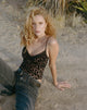Image of Alcesta Top in Flock Mesh Rar Leopard