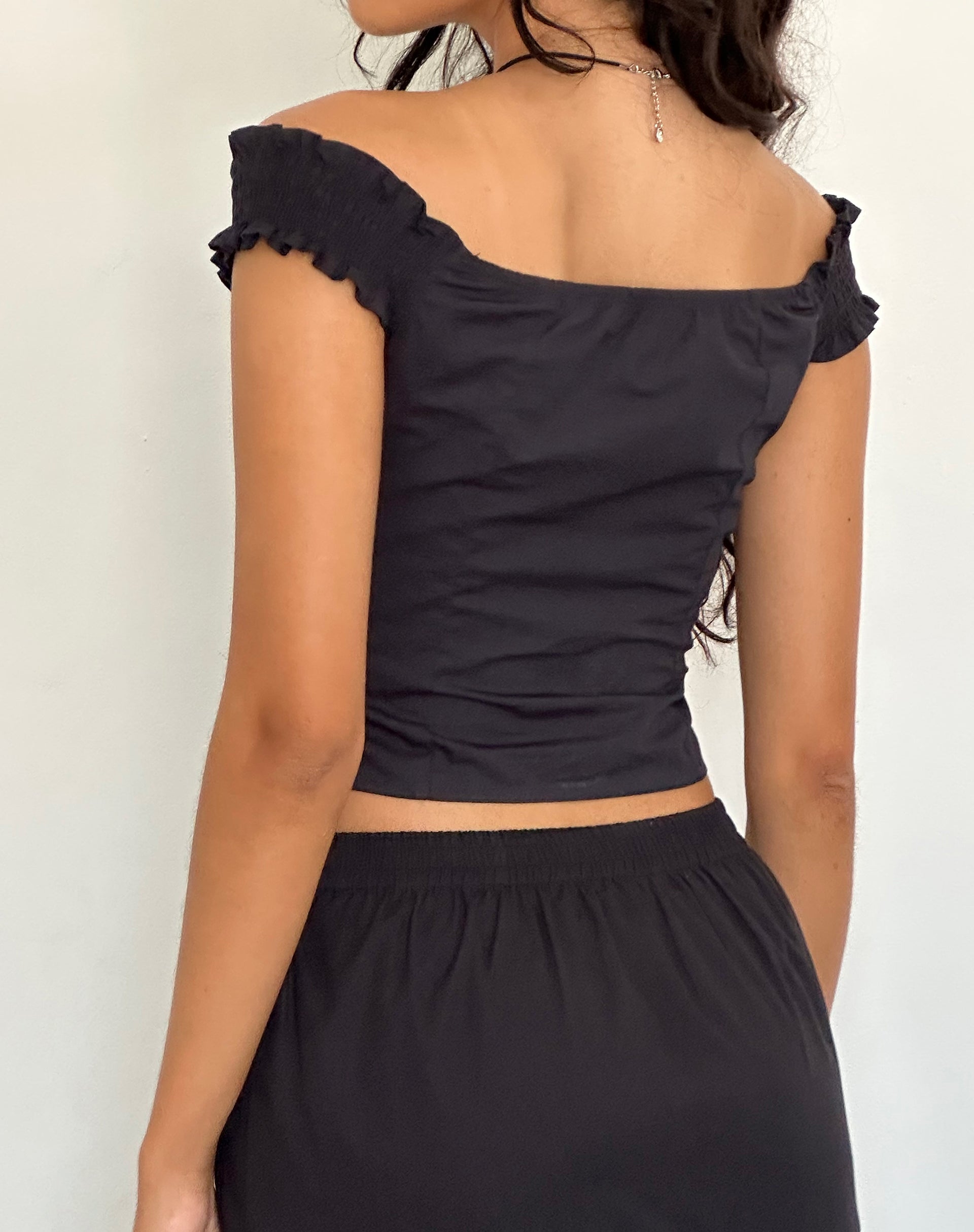 Image de Alderidge Bardot Corset Top in Black