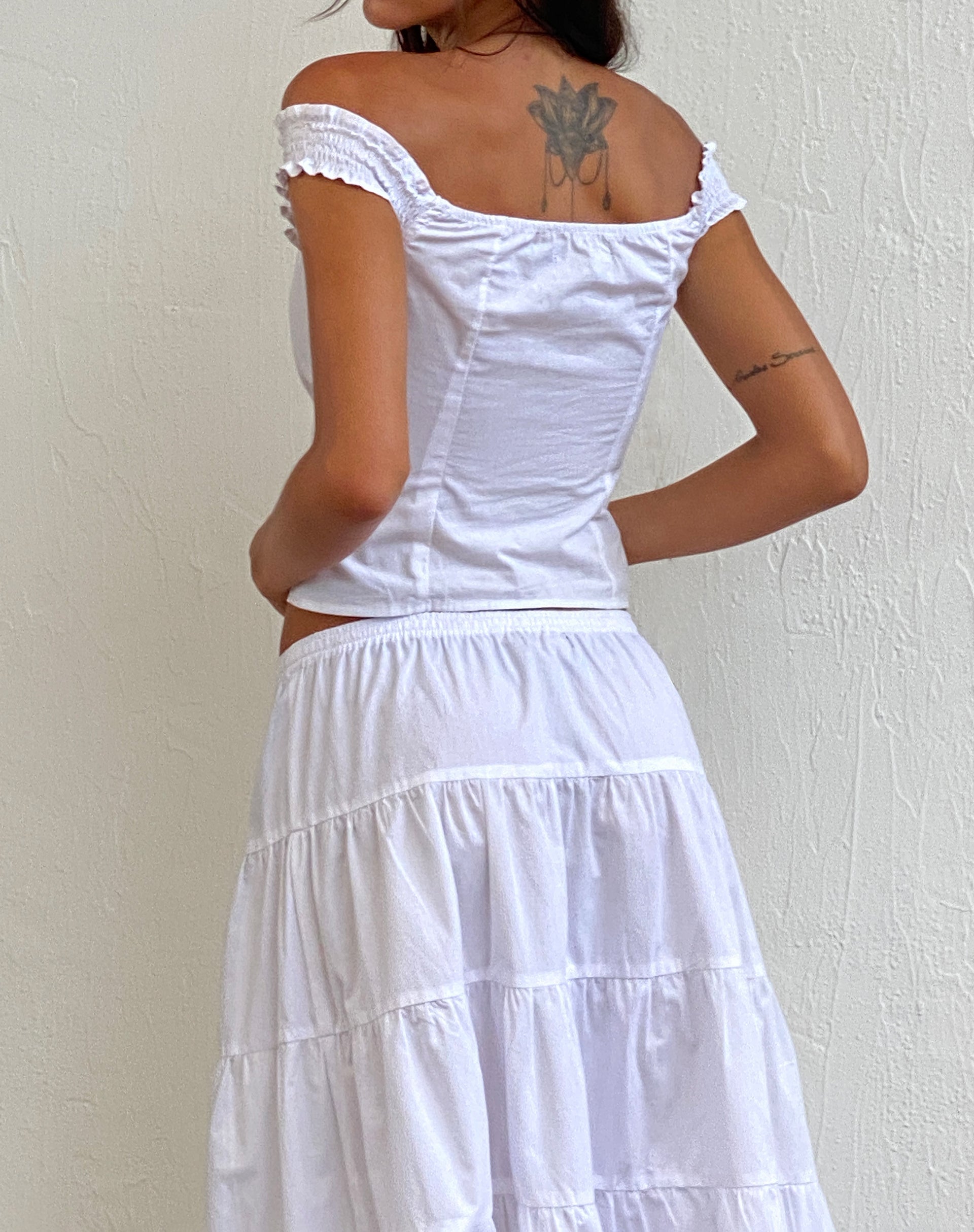 Image de Alderidge Bardot Corset Top in White