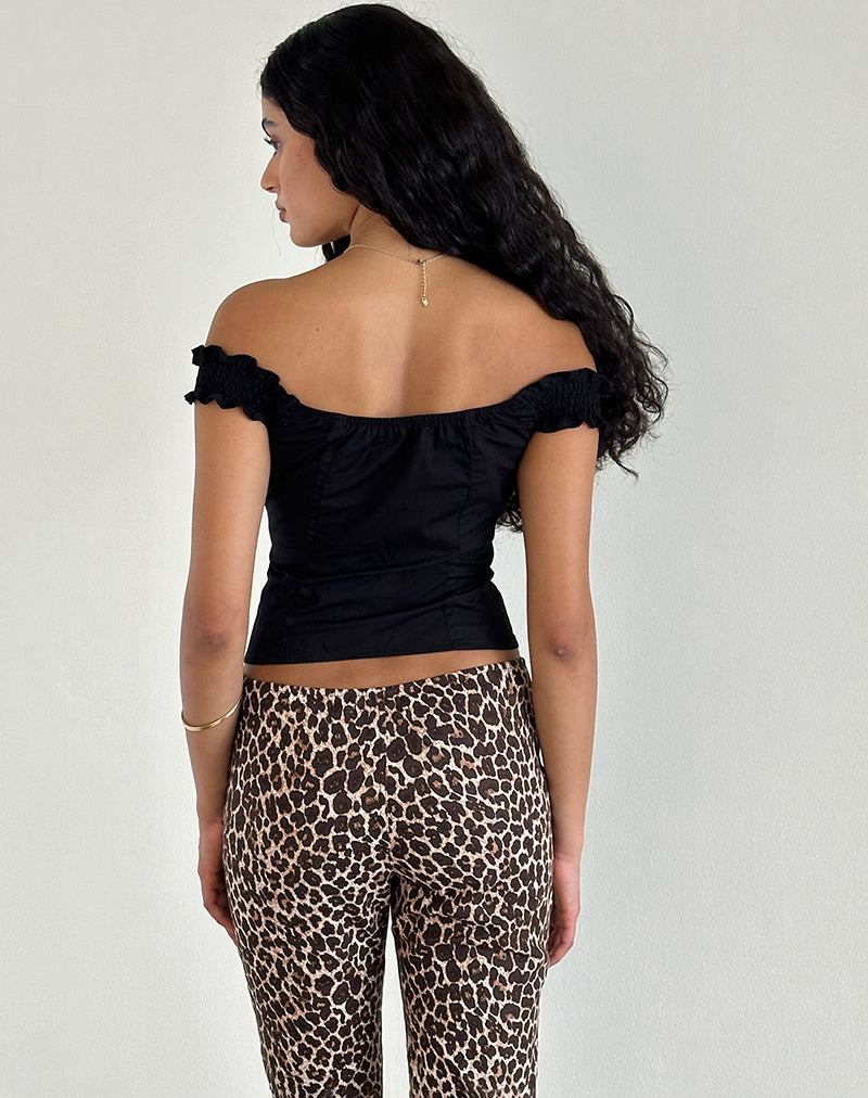 Image de Aldre Bardot Top in Black