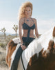 Image de Alohi Tie Bralette en Cupro Ocean Storm