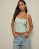 Image de Aluca Cami Top in Broderie Flower Lace Mint