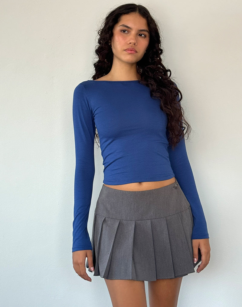 Image de Amabon Long Sleeve Top in Dazzling Blue