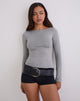 Image de Amabon Long Sleeve Top in Grey