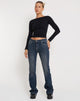 Image de Amabon Long Sleeve Crop Top in Black
