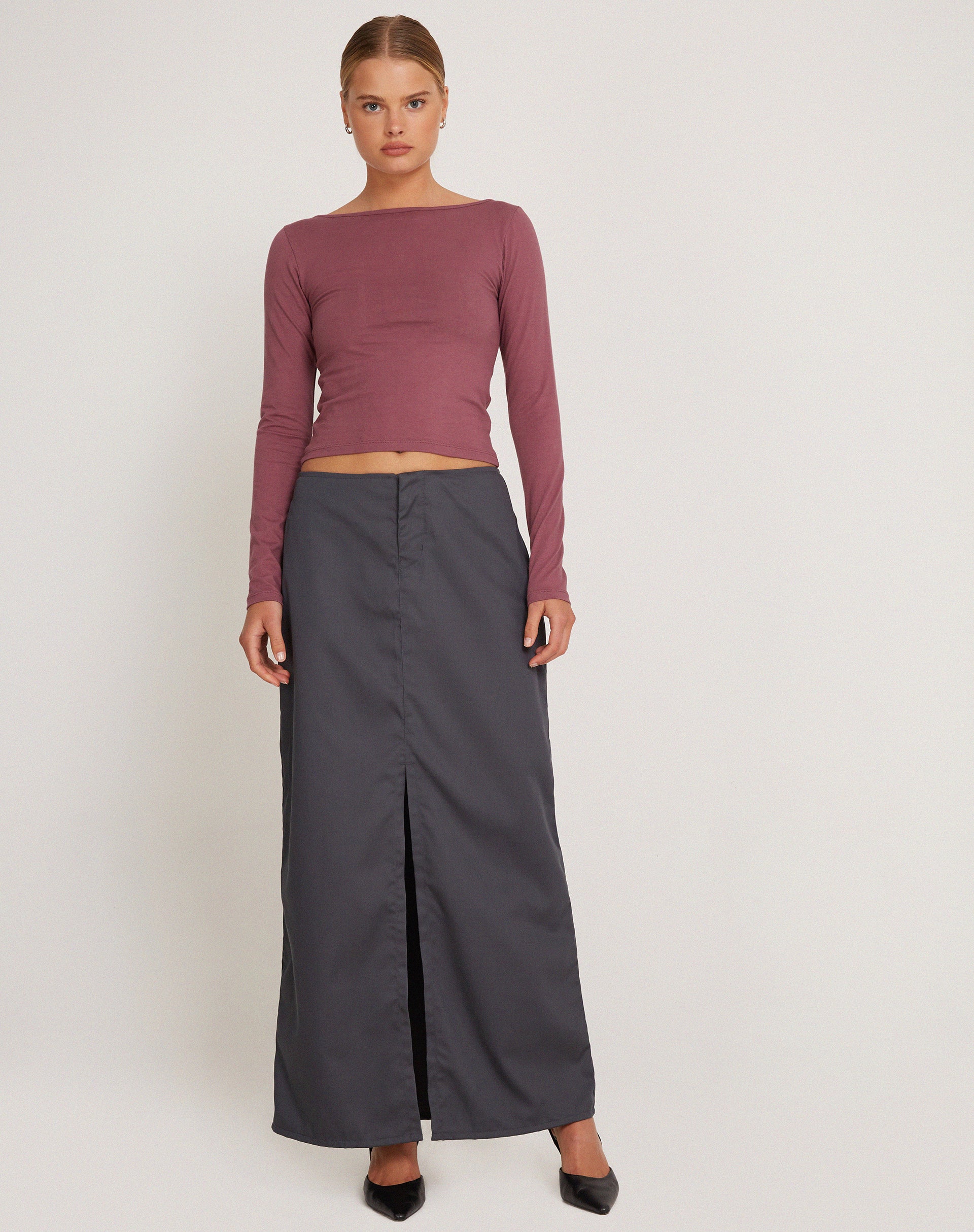 Image de Amabon Long Sleeve Top in Mauve
