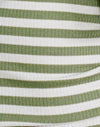 Rayure vert sauge