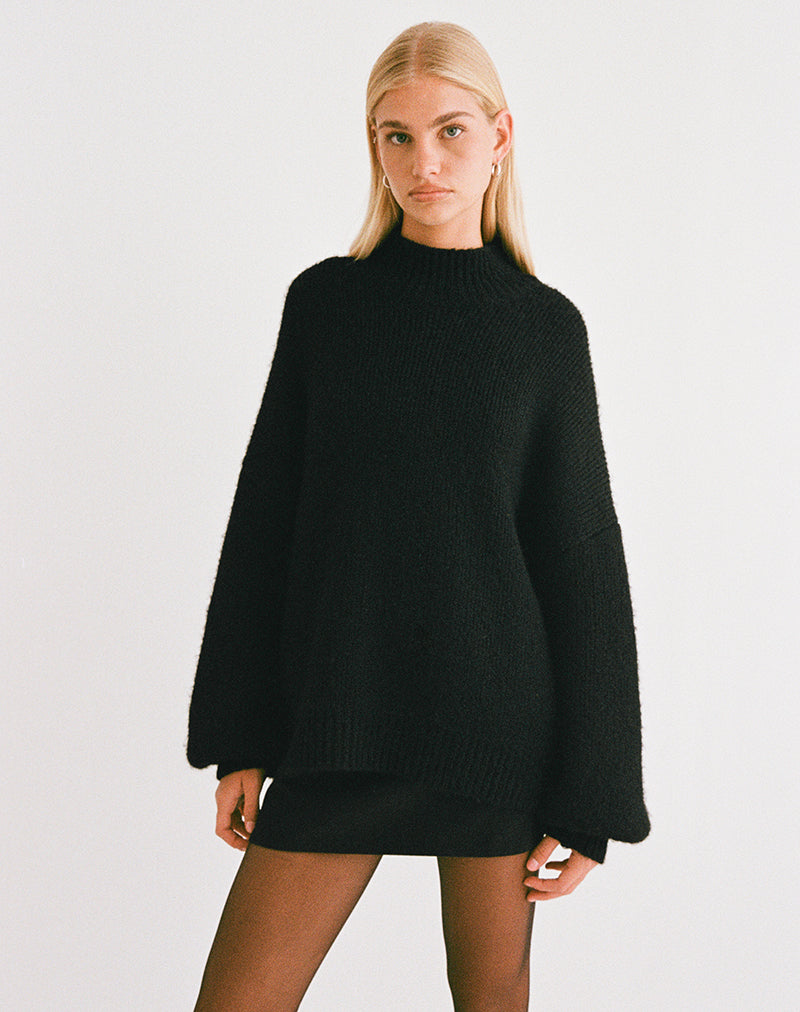 Pull oversize Amato en noir