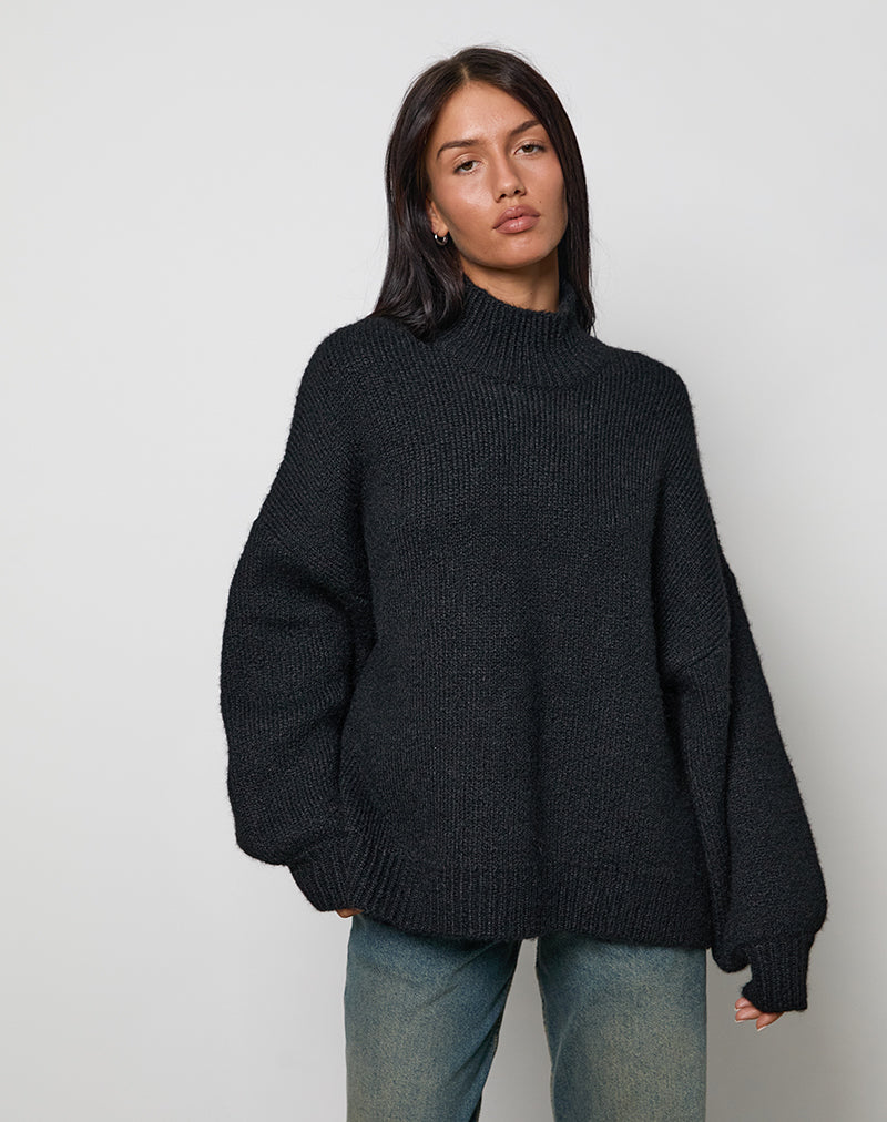 Pull oversize Amato en noir