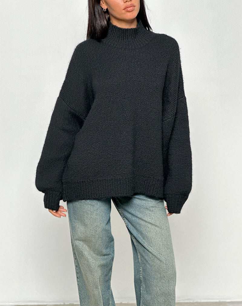 Pull oversize Amato en noir