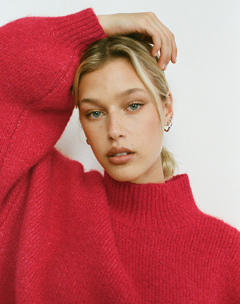 Pull oversize Amato en rouge