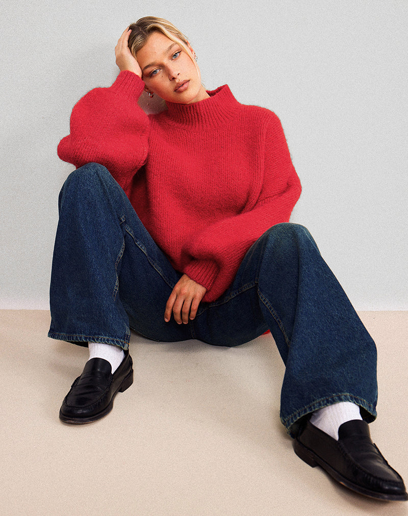 Image de Amato Oversized Jumper in Red