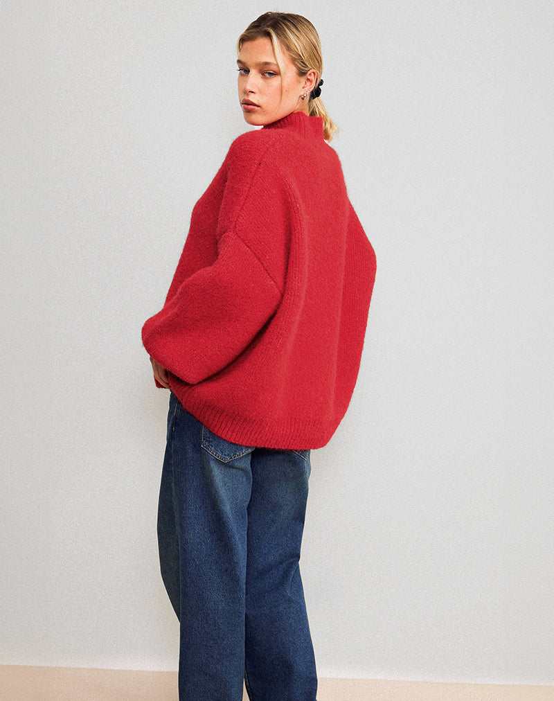 Image de Amato Oversized Jumper in Red