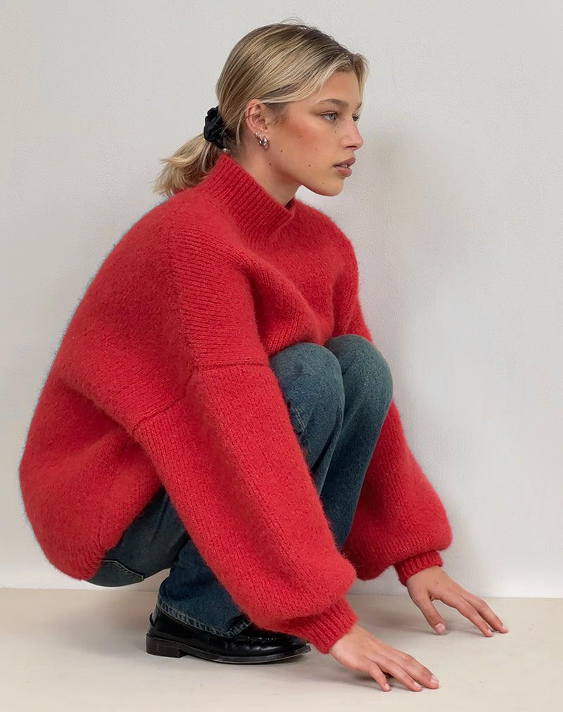 Image de Amato Oversized Jumper in Red