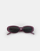 Image de marque de Ametra Lunettes de soleil ovales en violet opaque