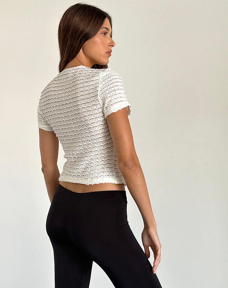 image de Anara Top in Crinkle Ivory
