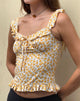 Image de Angelica Top in Yellow Cosmos Garden