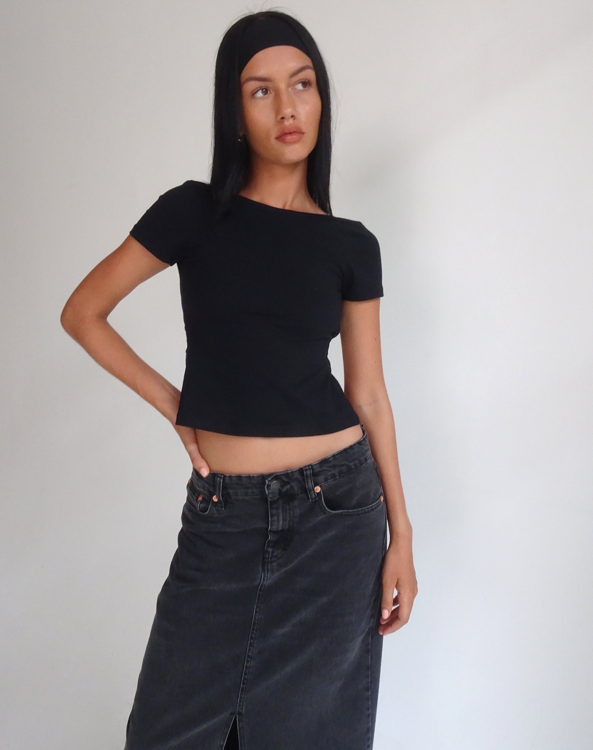 Image de l'Anita Open Back Top en noir
