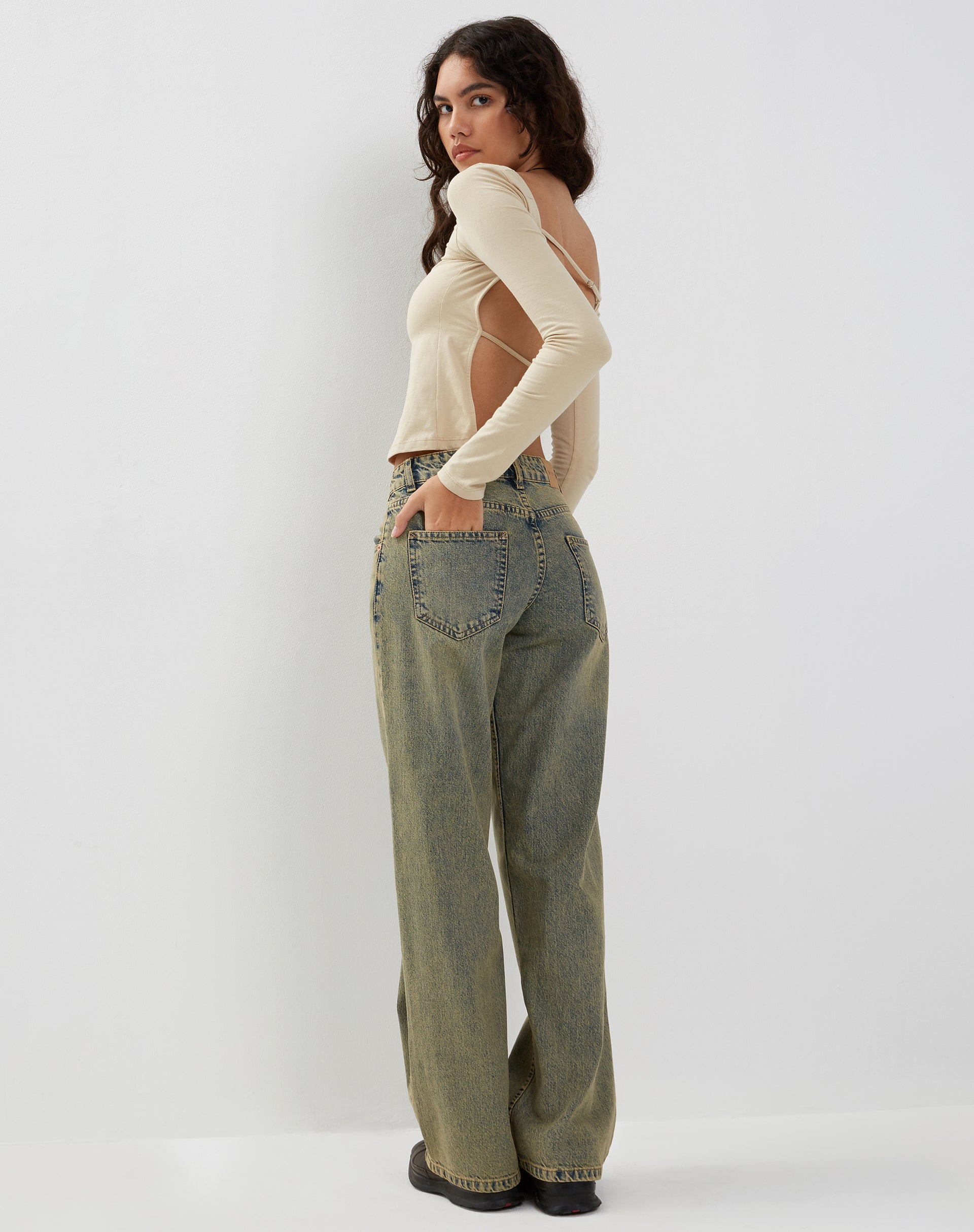 image de Ansita Long Sleeve Top in Coconut Milk