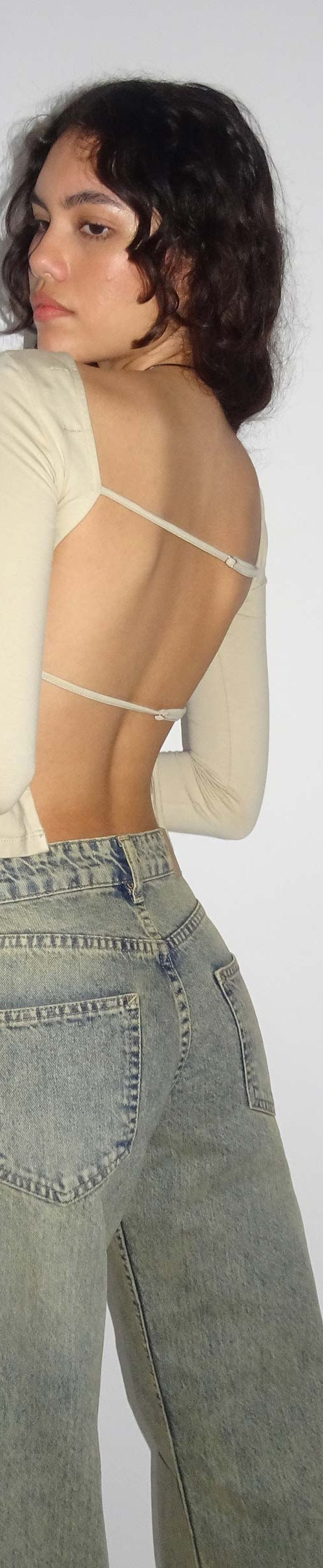image de Ansita Long Sleeve Top in Coconut Milk