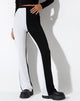 image du pantalon Anson en crêpe noir et blanc