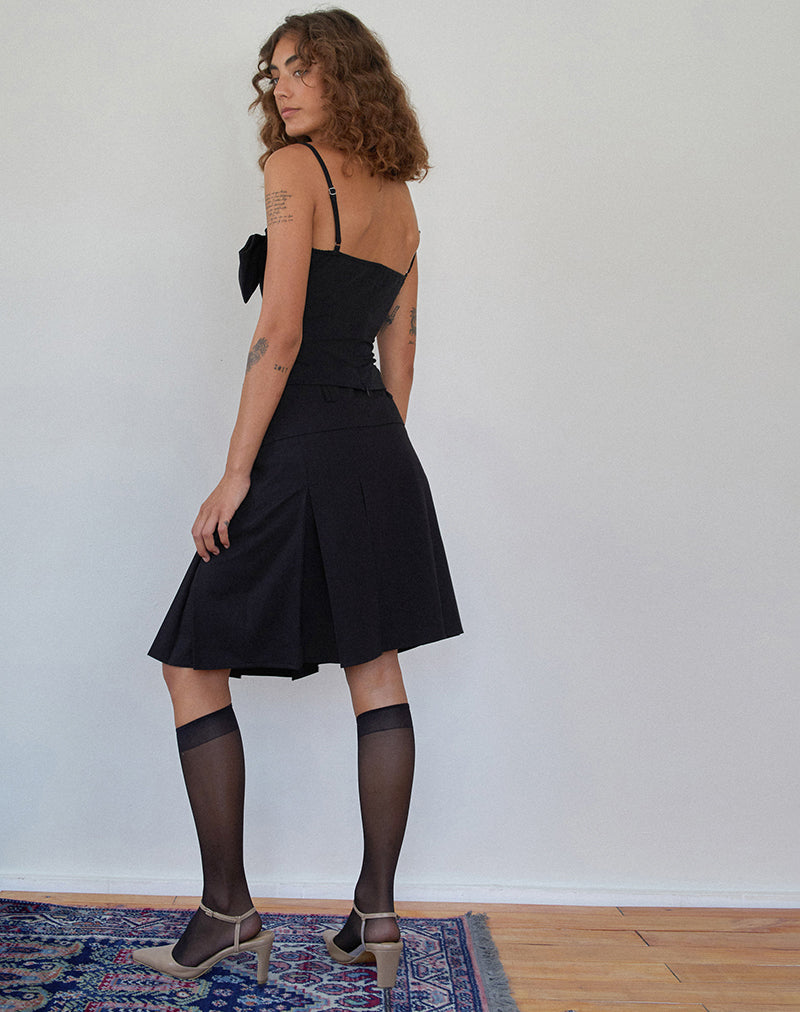 Image de Antlia Bow Cami Top in Tailoring Black