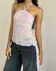 Image de Arabella Halterneck Top In Mesh Pink