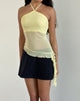 image de Arabella Halterneck Top in Mesh Lemon
