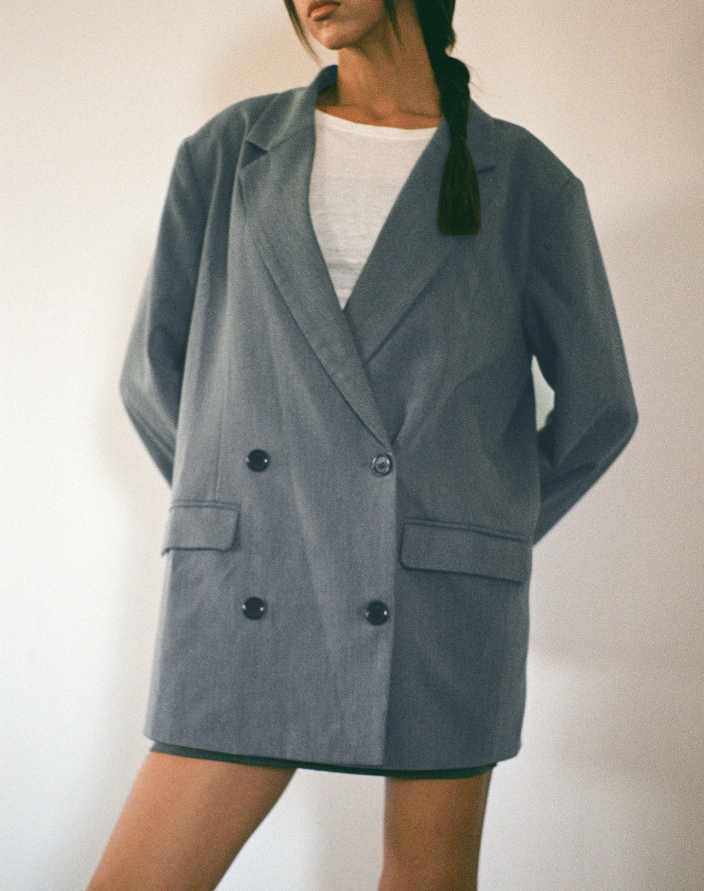 Blazer double boutonnage Ardea en anthracite Tailoring